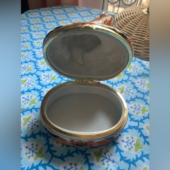 FIRM PRICE IMARI STYLE FROG TRINKET BOX - Picture 4 of 14